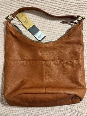 NWT American Leather Co. Carrie Hobo Leather Shoulder Bag